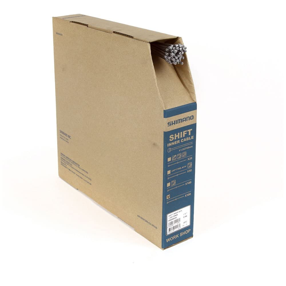 シマノSteelシフトインナーケーブルボックス1.2mm×2100mm/100本 Amazon | シマノ Steel シフトインナーケーブルボックス(φ1.2mm×2100mm